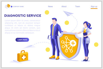 Protection, Female Social Clip, Medical Girl. Health Paper, Clipart. Male Networking Shield Service, Holding Media Envelope. Collection, Cartoon Flat Vector Illustration Hero Image Isometric Banner