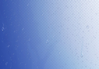 Misted Glass Drops Composition