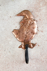 Obraz premium Ancient copper hanger hook