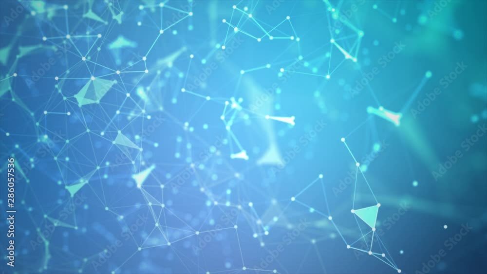 Poster abstract background futuristic dot point and connection line for network cyber technology concept wi