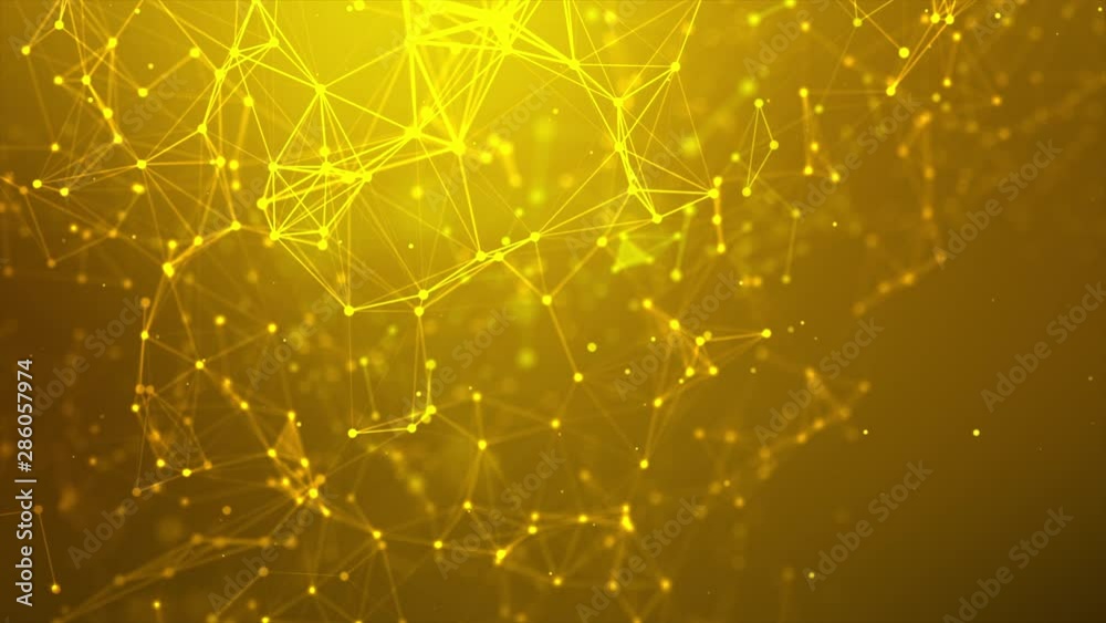 Poster abstract background futuristic dot point and connection line for network cyber technology concept wi