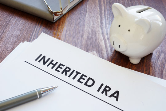 Conceptual Photo Showing Printed Text Inherited Ira