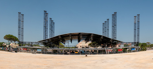 Fototapeta premium Scene for the outdoor festival