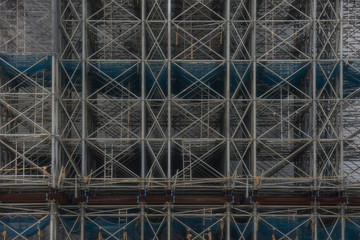 buildings under construction and cranes in Tokyo