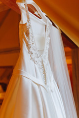 Brautkleid am Hochzeitstag