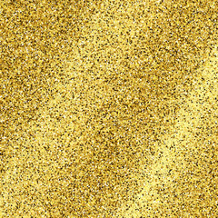 Golden glittering background with glitter effect