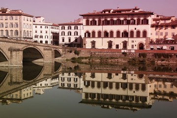 Fototapeta na wymiar Florence, Italy. Vintage filtered color style.