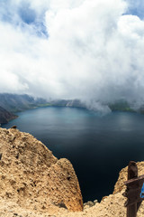 Natural landscape of changbai mountain tianchi