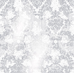 Classic elegant ornament pattern watercolor vector. delicate color textures materials