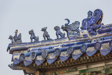Imperial roof decoration on a building in the Temple of Heaven