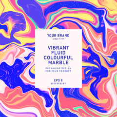 vibrant fluid colorful marble background. eps 8