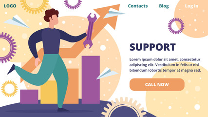 Operator of Technical Support Service Hold Wrench