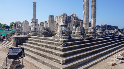 Apollon temple - Ruins of the Temple of Apollo in Didim, Turkey-