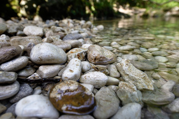 stones in water