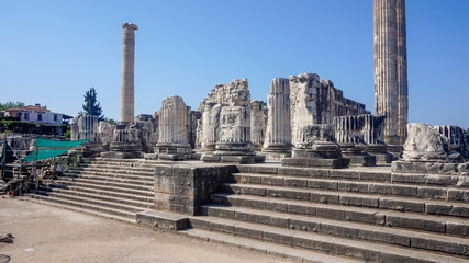 Apollon temple - Ruins of the Temple of Apollo in Didim, Turkey-