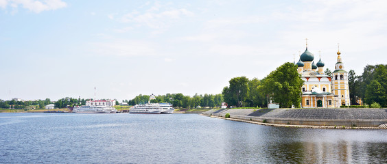 Cathedral on embankment of Uglich