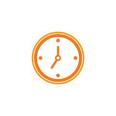 time clock logo design template