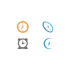 time clock logo design template