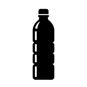 Plastic water bottle vector icon