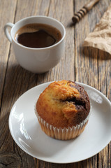 Muffin and coffee