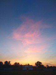 Fototapeta premium sunset in the sky