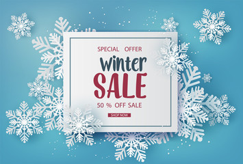 Winter sale  banner - 286070151