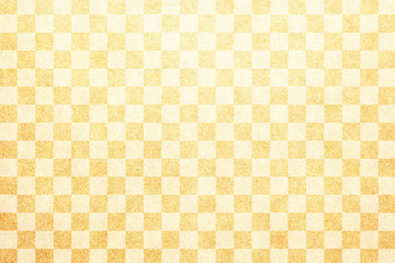 和紙 金 市松模様 正月 背景 テクスチャ