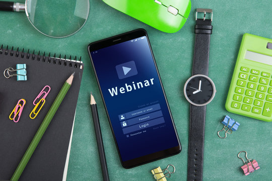 E - learning concept, online education login or registration screen design