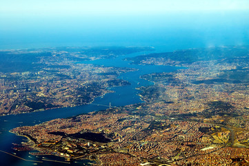 aerial view of the istanbul