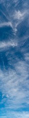 Fantastic soft clouds against blue sky, natural composition - panorama