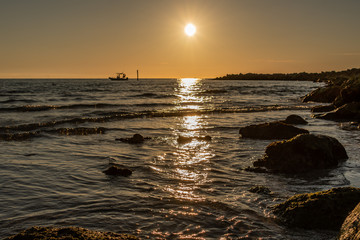 Sunset at the beach in Florida, USA