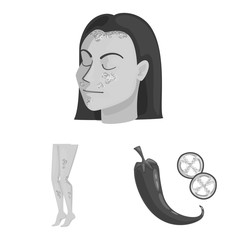 Vector illustration of medical and pain symbol. Collection of medical and disease vector icon for stock.