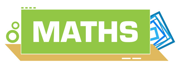 Maths Green Blue Borders Circles 