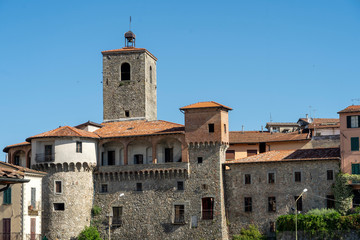 Fototapeta na wymiar Castelnuovo di Garfagnana, Italy, historic city