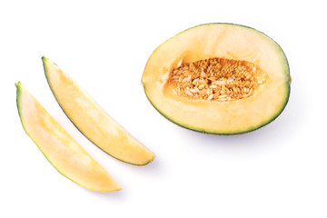 Cut Natural Melon, a healthy product full of vitamins.