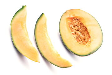 Cut Natural Melon, a healthy product full of vitamins.