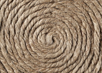 Rolled up rope background and texture