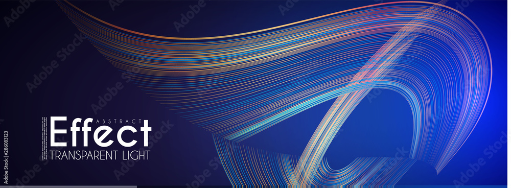 Wall mural motion backgound. magic color amd light effect design template. shining depth space.