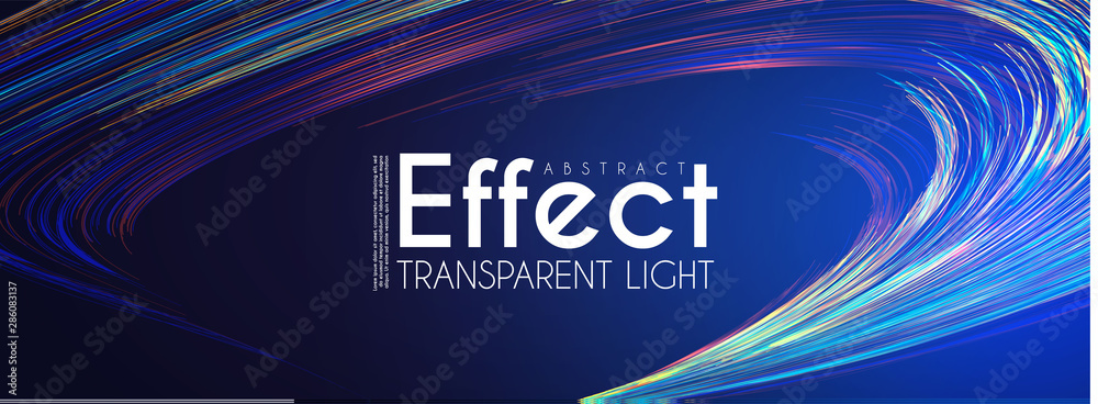 Wall mural motion backgound. magic color amd light effect design template. shining depth space.