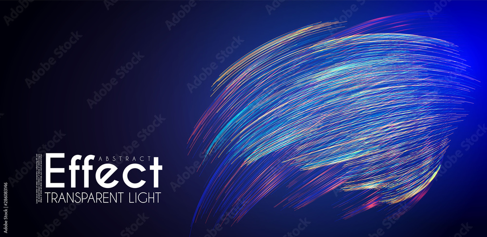 Wall mural motion backgound. magic color amd light effect design template. shining depth space.
