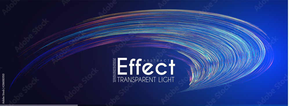 Wall mural motion backgound. magic color amd light effect design template. shining depth space.