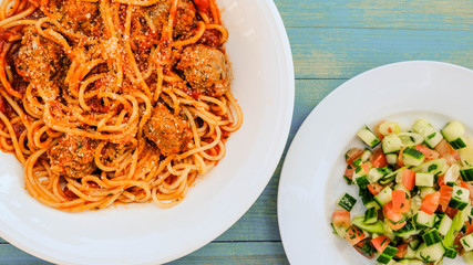 Italian Style Spaghetti with Meatballs