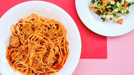 Italian Style Spaghetti with Meatballs