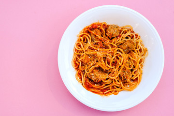 Italian Style Spaghetti with Meatballs