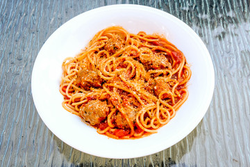 Italian Style Spaghetti with Meatballs