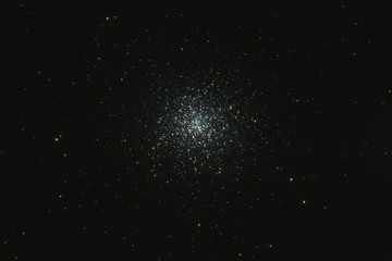The Hercules Globular Cluster (Messier 13) in the constellation Hercules as seen from Stockach in Germany.