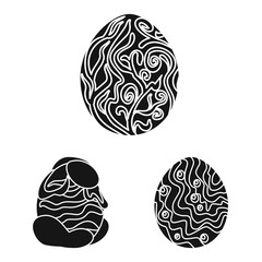 Vector illustration of fantastic and cute sign. Set of fantastic and magic stock symbol for web.