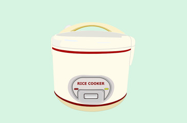 Rice Cooker Vector Illustration. A tool for cooking rice.