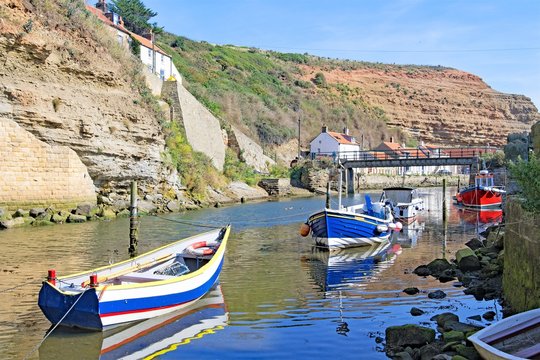 taithes beck by Cowbar Nabb with the tide in, North Yorkshire, England.jpg