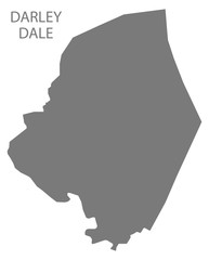 Darley Dale grey ward map of Derbyshire Dales district in East Midlands England UK